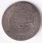 60 Centavos of Portuguese India 1958 Copper Nickel Coin - Image 2