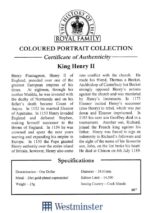 1 Dollar of Cook Islands of 2009 King Henry II Gold Plated Copper Nickel Unc Coin - Image 3