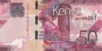 50 Shillings of Kenya of 2019 Unc Note
