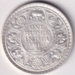 1912 One Rupee of British India of King George V Silver Unc Coin Sku1202