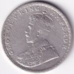 King George V 1911 British India One Rupee Silver Bombay Mint Coin Sku 1291 - Image 2