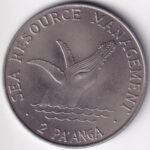 2 Paanga of Tonga 1980 Humpback Whale Copper Nickel Unc Coin
