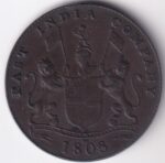 Madras Presidency 1803 XX Cash of East India Company Soho Mint Copper Coin - Image 2