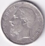 5 Francs of 1867 of Belgium Leopold II Silver Coin - Image 2