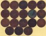 Quarter Anna of King Edward VII 18 Copper Coins Lot