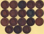 Quarter Anna of King Edward VII 18 Copper Coins Lot - Image 2