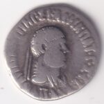Silver Drachm of Indo Greek of Apollodotus II Ancient India Coin Sku07