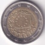 2 Euro 2015 Germany European Union Flag Bi Metallic Coin