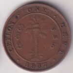One Cent of 1942 of Ceylon Bronze Coin