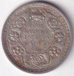 One Rupee of 1942 of British India Bombay Mint Silver Coin