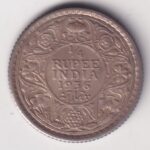 Quarter Rupee 1936 King George V of British India Silver Coin