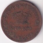 One Quarter Tanga of Portuguese India of 1886 Copper Coin - Image 2
