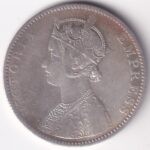 British India 1893 Victoria Silver One Rupee Coin - Image 2