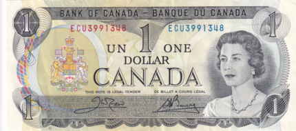 Canada 1 Dollar 1973 Elizabeth II Note
