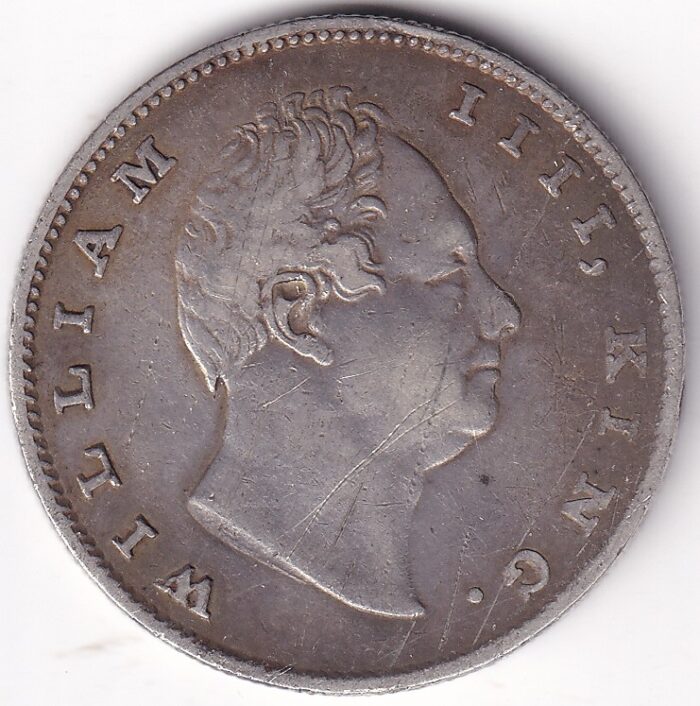 William IV 1835 of East India Company Silver One Rupee Coin - Image 2