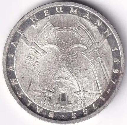 Germany 5 Deutsche Mark Balthasar Neumann 1978 Silver Coin