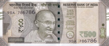 500 Rupees 786786 Serial Number 2024 Unc Note