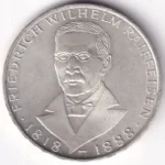 Germany 5 Deutsche Mark 1968 Silver Coin