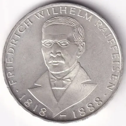 Germany 5 Deutsche Mark 1968 Silver Coin