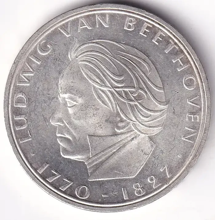 Germany 5 Deutsche Mark 1970 Silver Coin - Image 1