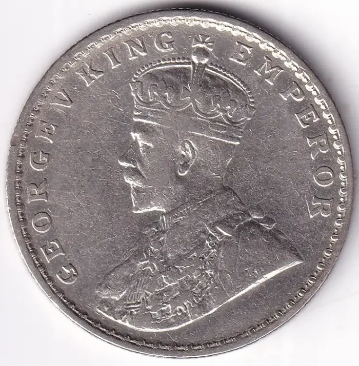 King George V 1911 One Rupee Bombay mint Silver Coin - Image 2