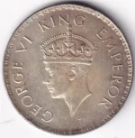 Bombay Mint One Rupee of 1938 of King George VI Silver Coin - Image 2