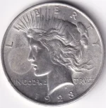 Peace Dollar One Dollar 1923 United States Silver Coin