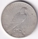 Peace Dollar One Dollar 1934 United States Silver Coin - Image 2