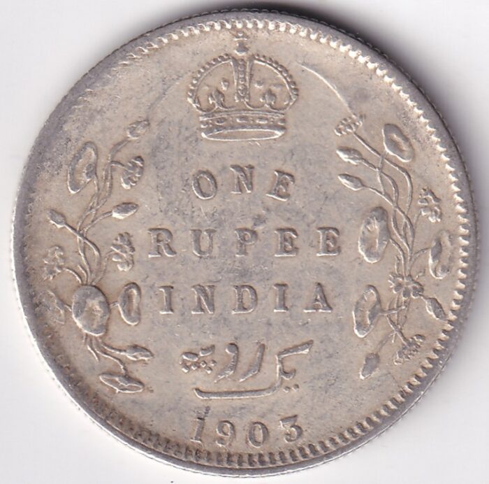 One Rupee 1903 King Edward VII Silver Coin - Image 1