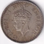 One Rupee 1940 George VI Silver Coin - Image 2