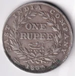 William IV 1835 of East India Company Silver One Rupee Coin