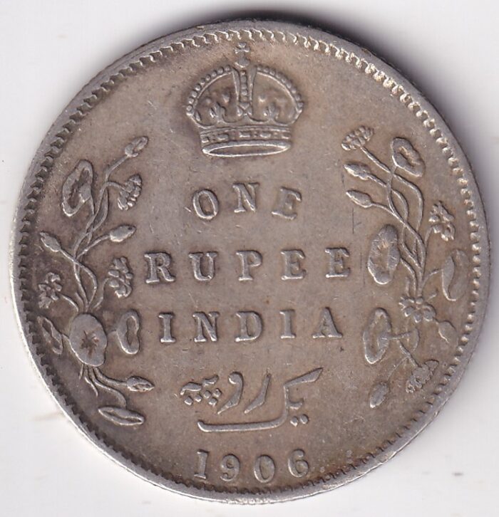 One Rupee 1906 King Edward VII Silver Coin - Image 1