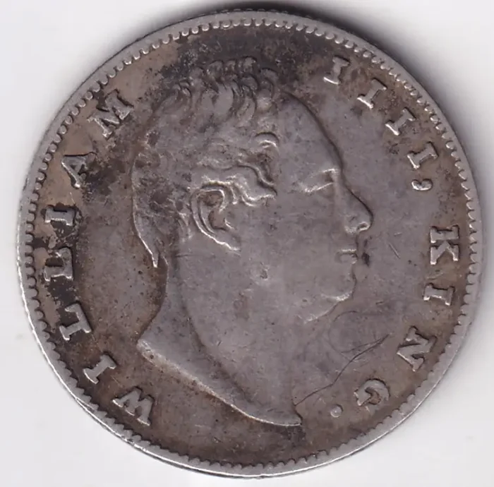 William IV 1835 of East India Company Silver One Rupee Coin - Image 2