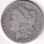 Morgan Dollar One Dollar of 1900 United States Silver Coin