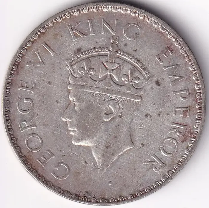 One Rupee 1941 George VI Silver Coin - Image 2