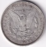 Morgan Dollar One Dollar of 1921 United States Silver Coin - Image 2