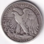 USA Walking Liberty Half Dollar 1942 Silver Philadelphia Mint Coin - Image 2