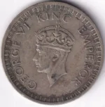 One Rupee 1942 George VI Silver Coin - Image 2