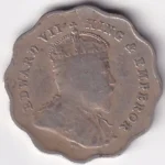 British india One Anna 1907 King Edward VII Coin - Image 2