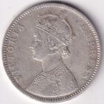 British India One Rupee 1879 Silver Victoria Empress Coin - Image 2