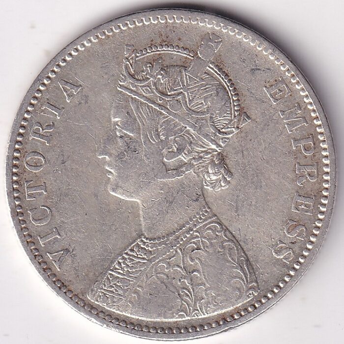 British India One Rupee 1879 Silver Victoria Empress Coin - Image 2