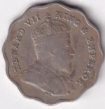 British india One Anna 1910 King Edward VII Coin - Image 2