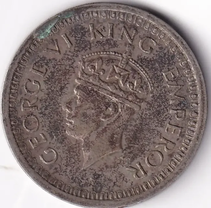 One Rupee of 1944 of British India Lahore Mint Silver Coin - Image 2