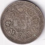 One Rupee 1944 George VI Silver Coin