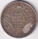 One Rupee 1920 Bombay Mint King George V Silver Coin