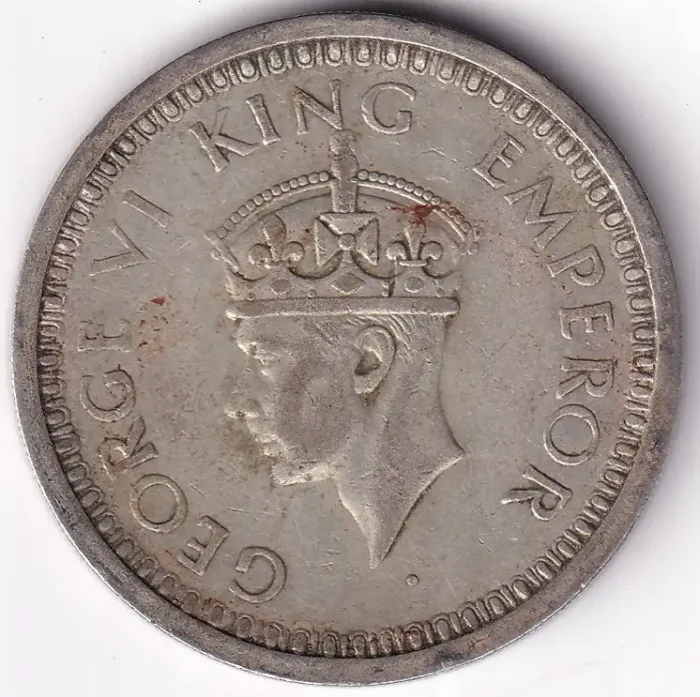 One Rupee 1945 George VI Silver Coin - Image 2