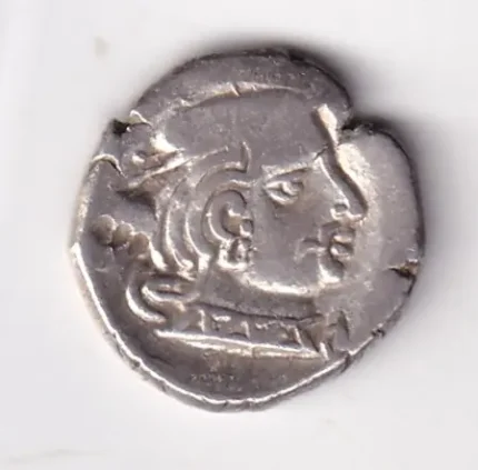 Western Satraps Silver Drachm of Rudrasena II King Portrait Rare