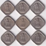 Vintage Indian 5 Naye Paise 1957-1965 Coins Collection - Image 2