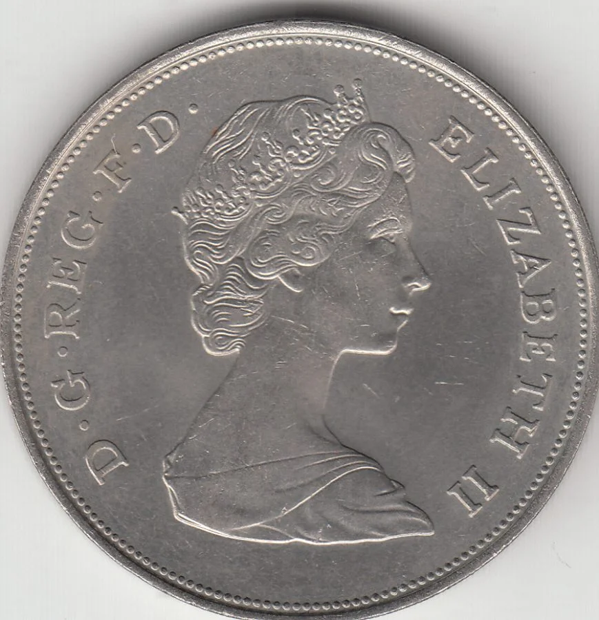 1.2 United Kingdom 25 Pence of 1981 Royal Wedding Unc Coin - Image 2