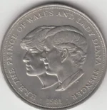 United Kingdom 25 Pence of 1981 Royal Wedding Unc Coin